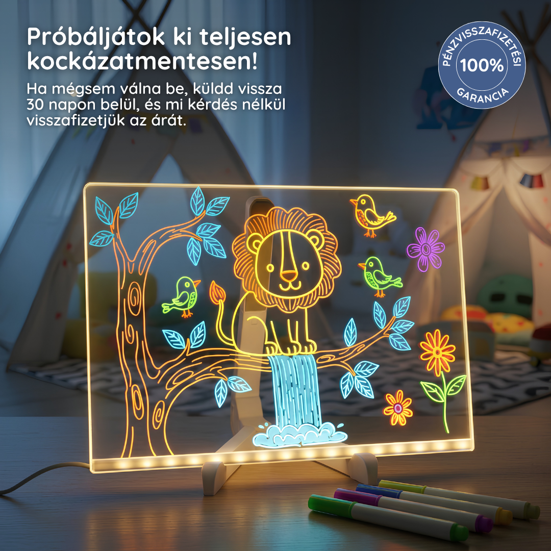 LumiBoard - Világítós Rajztábla